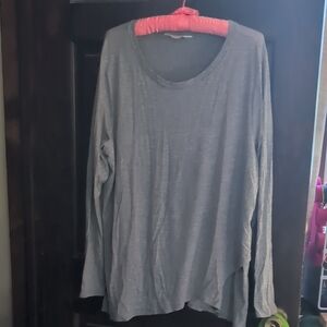 Classic Gray Long Sleeve Women's Top